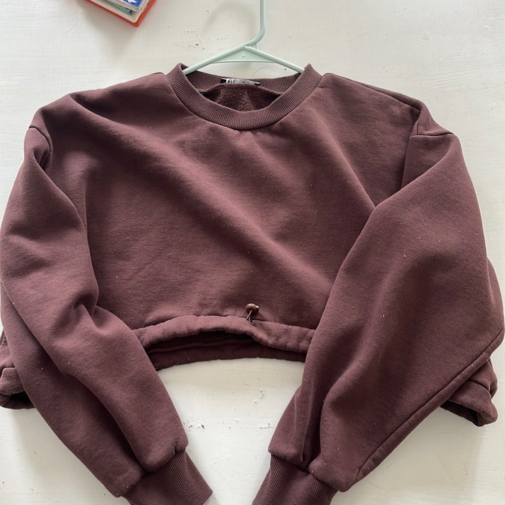 Zara cropped hoodie